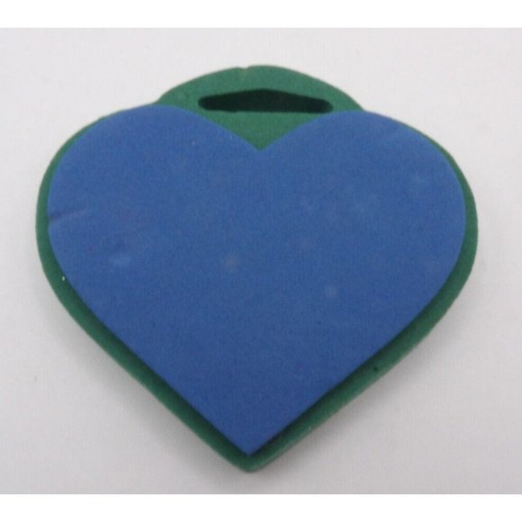 Stamp Heart " Chunky Stamp" by Back Street Inc ©1998 Foam on Foam 4" x 3¾" - Picture 1 of 4